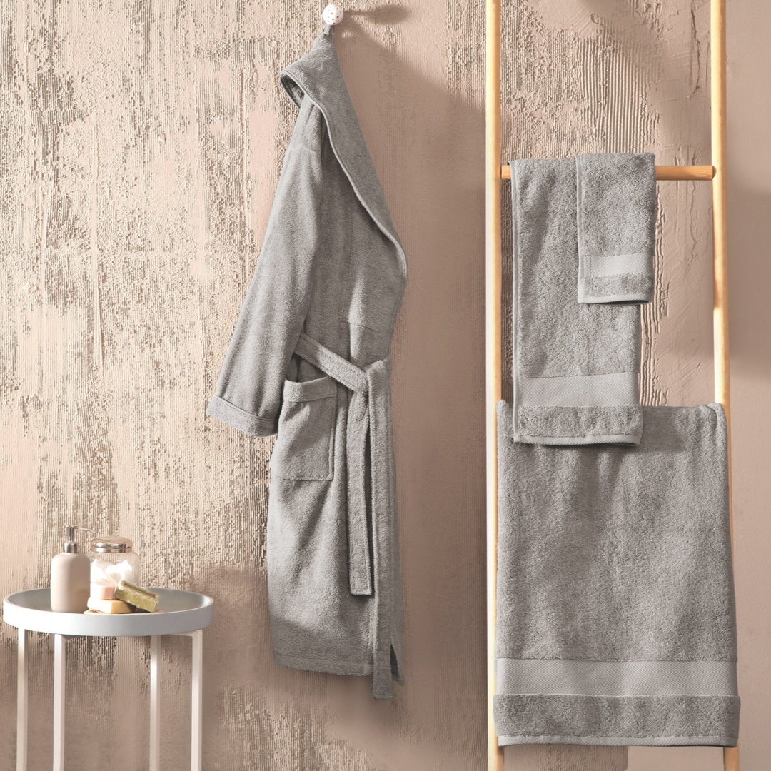 Classic Towel Essentials, 100% Cotton Jersey, Grey, 50x90 cm