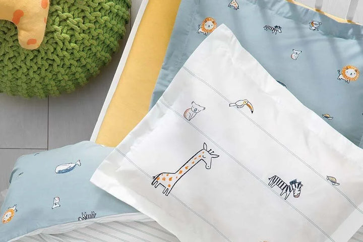 Baby Bedding Set Friends, for Crib, 100% Renforcé Cotton, 100x150 cm