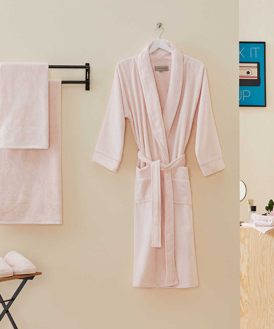 Premium Cotton Bathrobe Fresh, powder pink, size XL