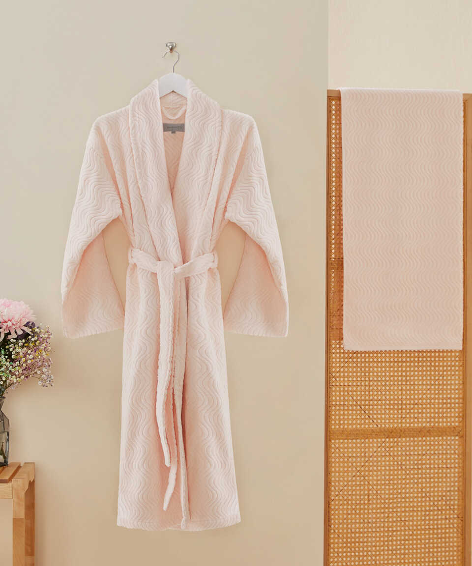 Towel Organic, 100% Organic Cotton, powder pink, 76x152 cm