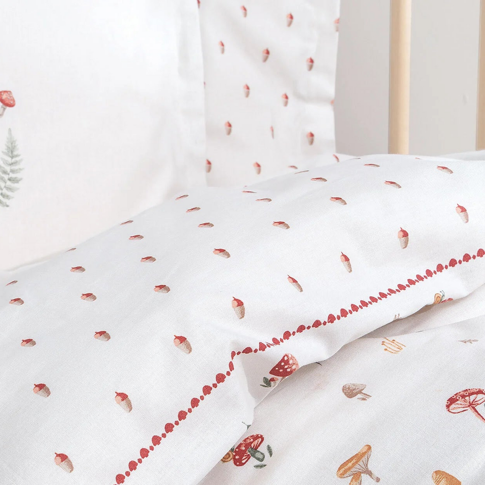 Baby Bedding Set Maples, for Crib, 100% Organic Cotton, 100x150 cm