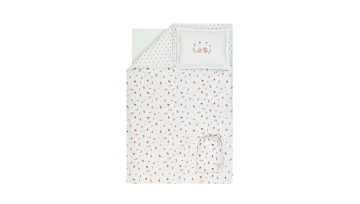 Baby Bedding Set Maples, for Crib, 100% Organic Cotton, 100x150 cm