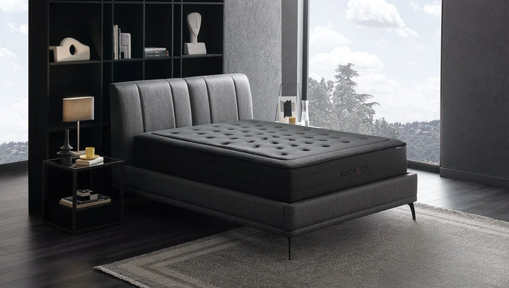 Black Ice Mattress, Extra Hard, Pocket Spring, Double-Sided/Thermoregulatory, 90x200 cm