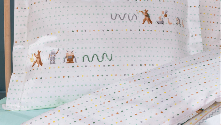 Baby Bedding Set Nutta, for Crib, 100% Organic Cotton, 100x150 cm