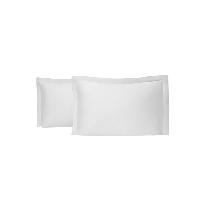 Shelly Maisy Pillowcase Set, Bamboo Sateen, White, 2 pcs, 50x70 cm