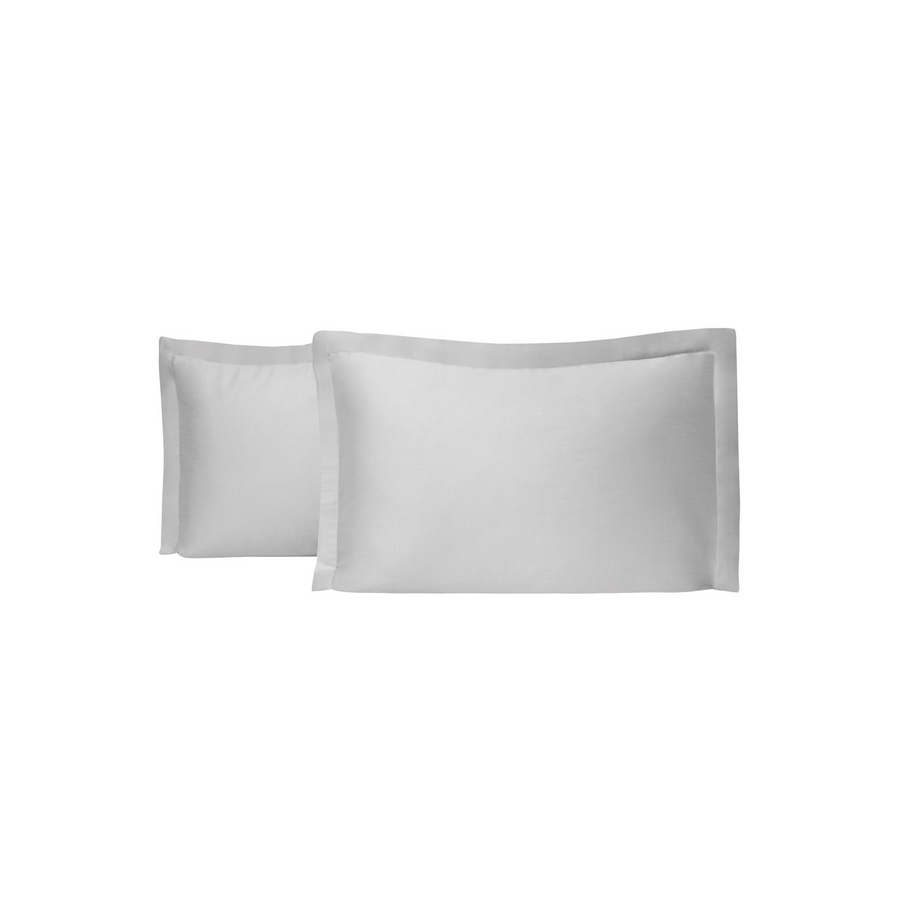 Shelly Maisy Pillowcase Set, Bamboo Sateen, Grey, 2 pcs, 50x70 cm