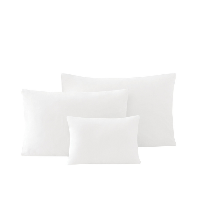 Renforcé Cotton Pillowcases Plain, 2 pcs, 100% Cotton, white, 50x70 cm