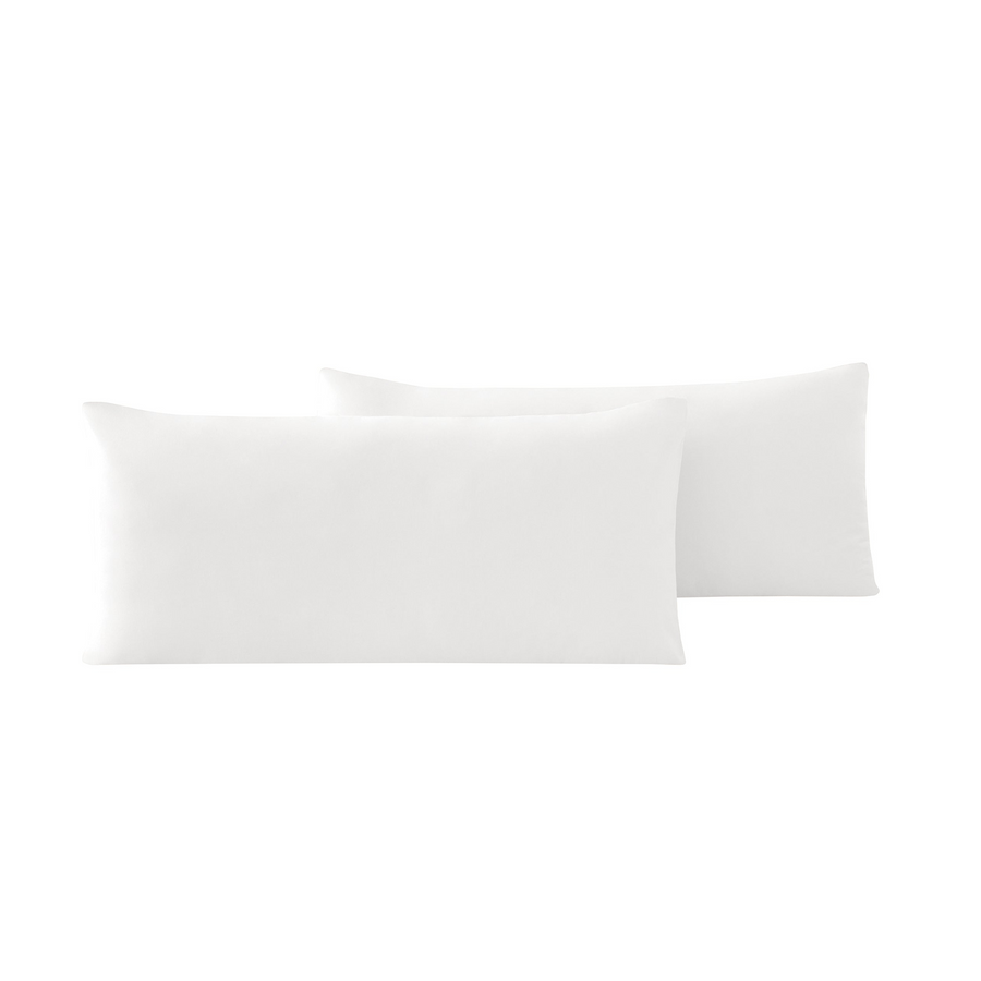 Renforcé Cotton Pillowcases Plain, 2 pcs, 100% Cotton, white, 40x80 cm