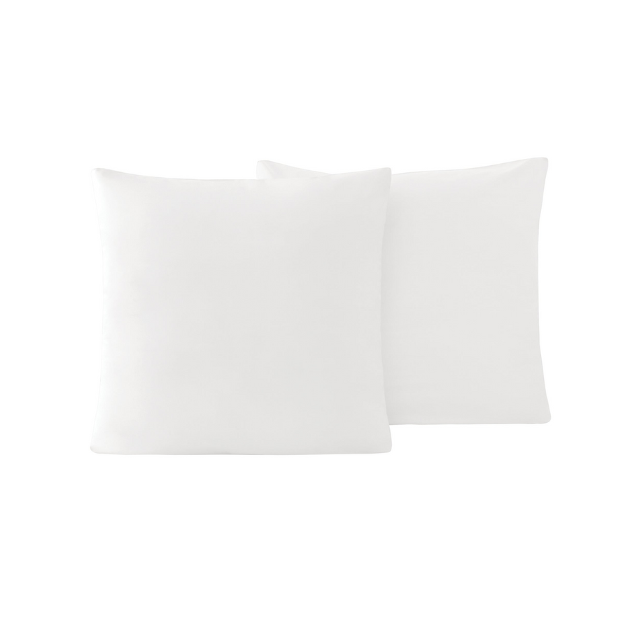 Renforcé Cotton Pillowcases Plain, 2 pcs, 100% Cotton, white, 80x80 cm