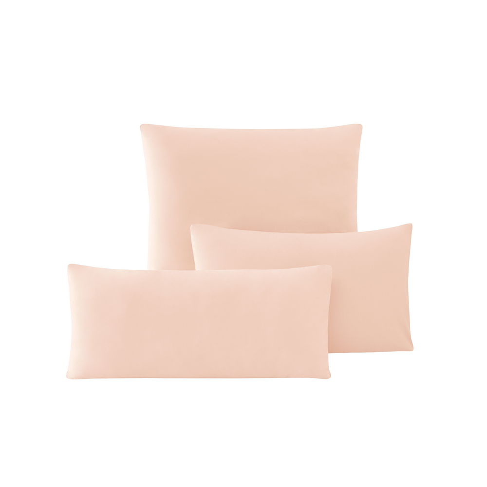 Renforcé Cotton Pillowcases Plain, 2 pcs, 100% Cotton, pink, 80x80 cm