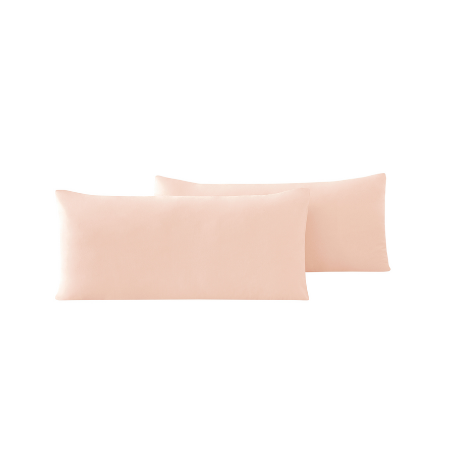 Renforcé Cotton Pillowcases Plain, 2 pcs, 100% Cotton, pink, 40x80 cm