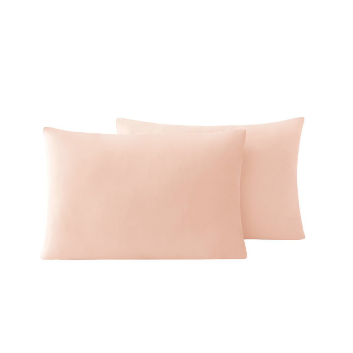 Renforcé Cotton Pillowcases Plain, 2 pcs, 100% Cotton, pink, 60x80 cm