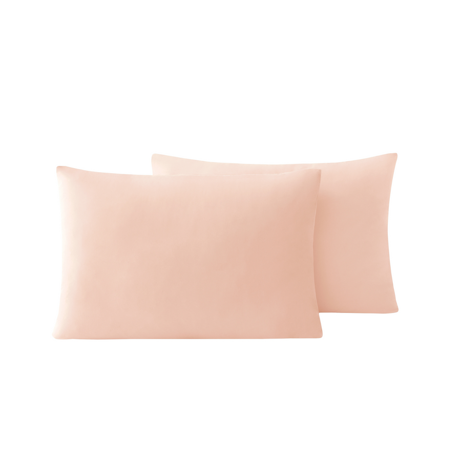 Renforcé Cotton Pillowcases Plain, 2 pcs, 100% Cotton, pink, 60x80 cm