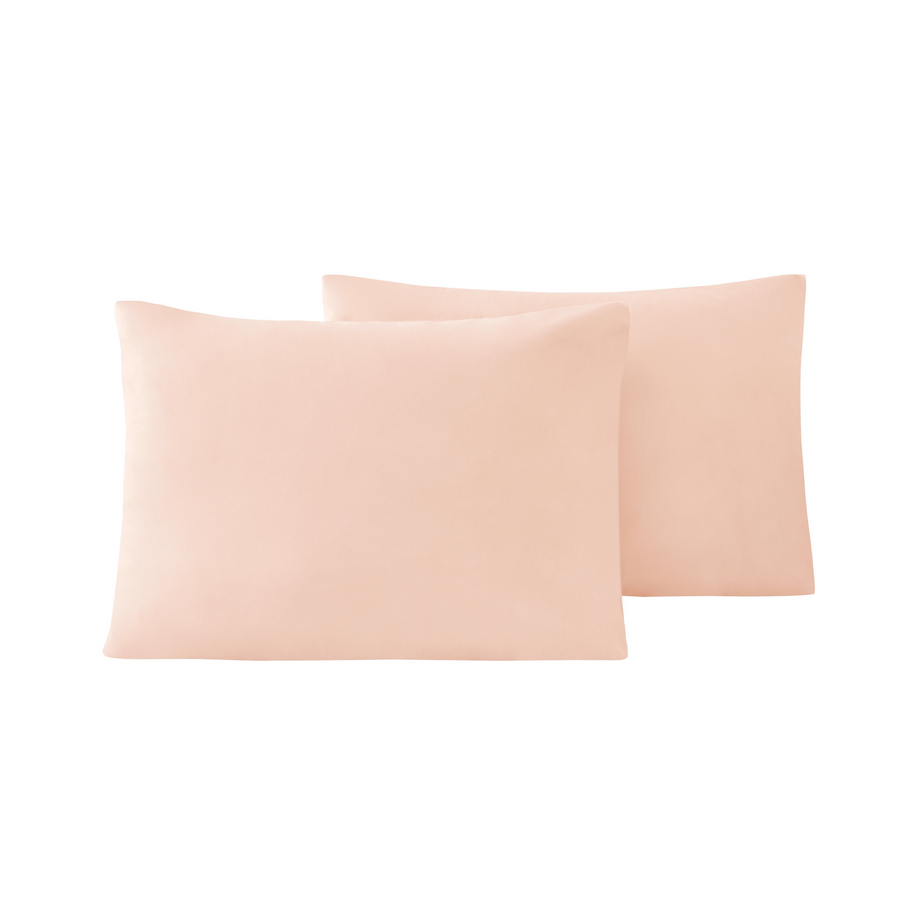 Renforcé Cotton Pillowcases Plain, 2 pcs, 100% Cotton, pink, 70x90 cm