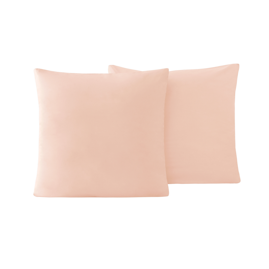 Renforcé Cotton Pillowcases Plain, 2 pcs, 100% Cotton, pink, 80x80 cm