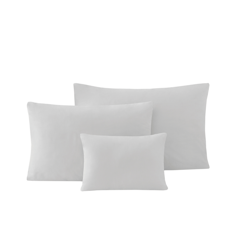 Renforcé Cotton Pillowcases Plain, 2 pcs, 100% Cotton, grey, 60x80 cm