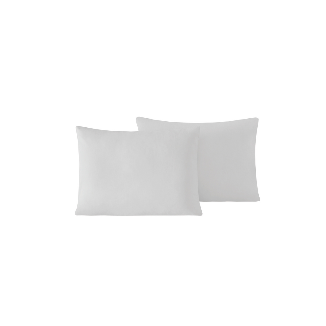 Renforcé Cotton Pillowcases Plain, 2 pcs, 100% Cotton, grey, 40x50 cm
