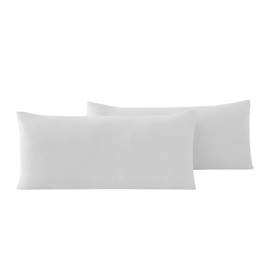 Renforcé Cotton Pillowcases Plain, 2 pcs, 100% Cotton, grey, 40x80 cm