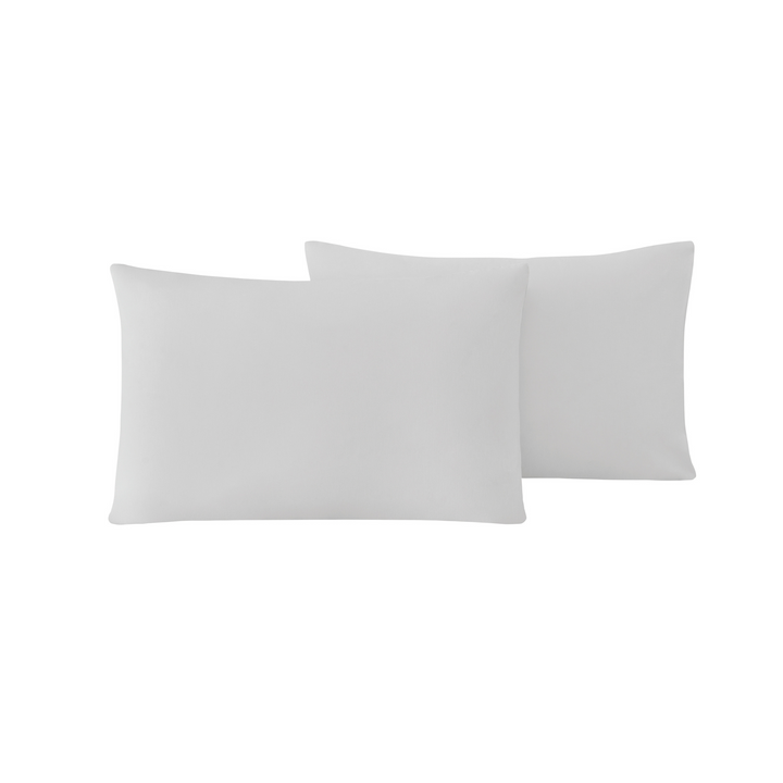 Renforcé Cotton Pillowcases Plain, 2 pcs, 100% Cotton, grey, 50x70 cm