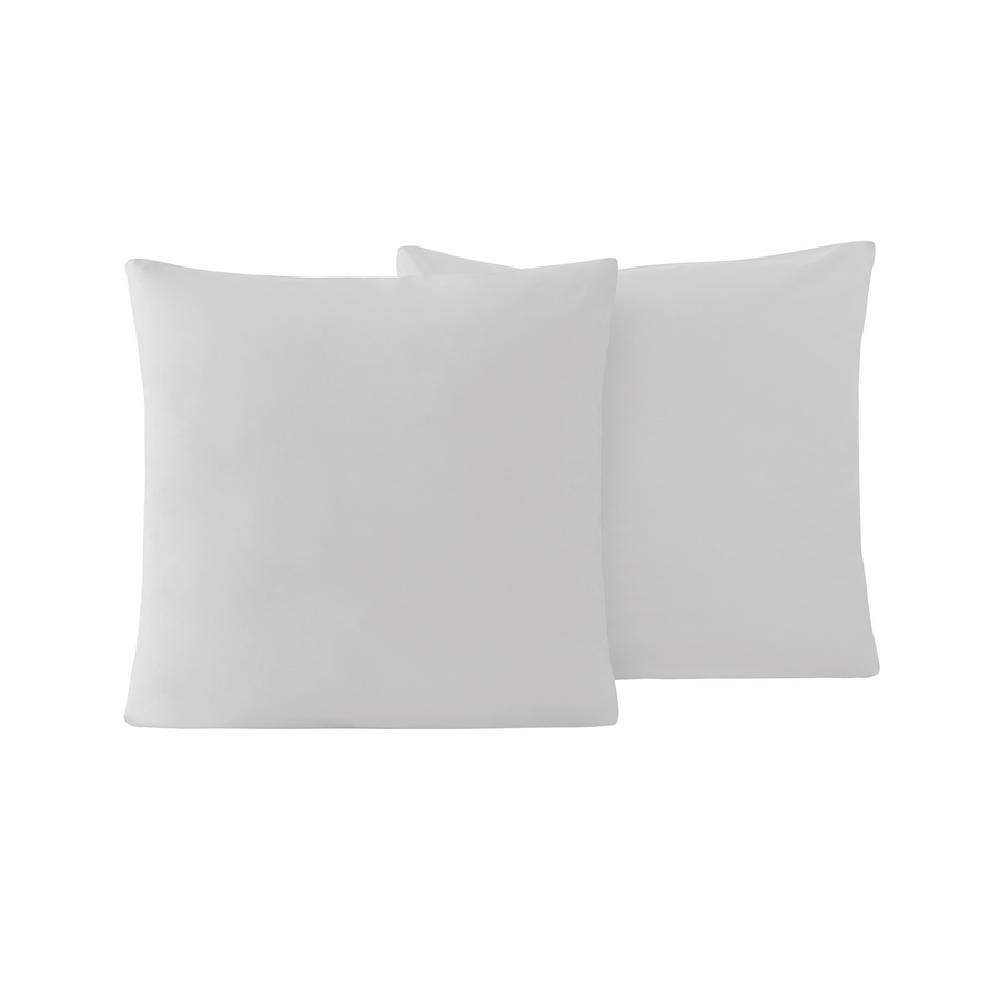 Renforcé Cotton Pillowcases Plain, 2 pcs, 100% Cotton, grey, 80x80 cm