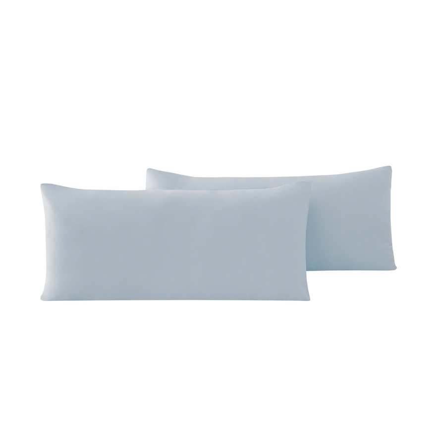 Renforcé Cotton Pillowcases Plain, 2 pcs, 100% Cotton, light blue, 40x80 cm