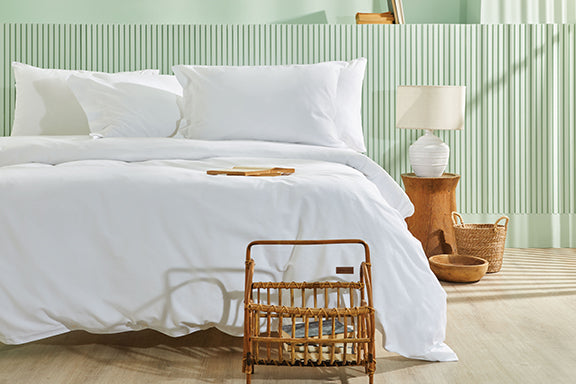 Renforcé Cotton Duvet Cover Plain, 100% Cotton, white, 140x200 cm