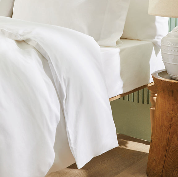 Renforcé Cotton Duvet Cover Plain, 100% Cotton, white, 160x220 cm