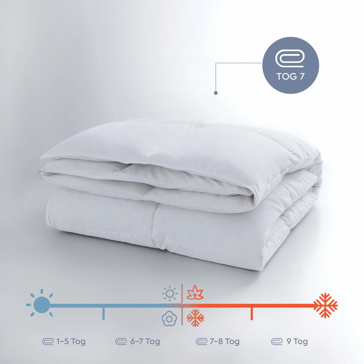 Down Duvet Pure, filled with goose down, 350 g/m², 160x220 cm