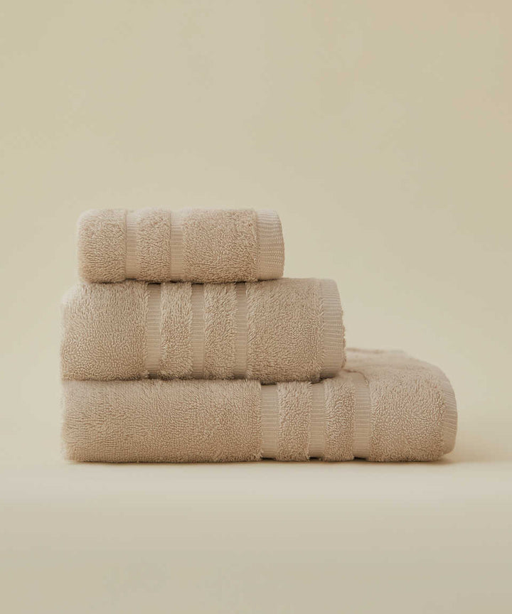 Cotton Towel Micro Touch, 100% Premium Cotton, Beige, 50x100 cm