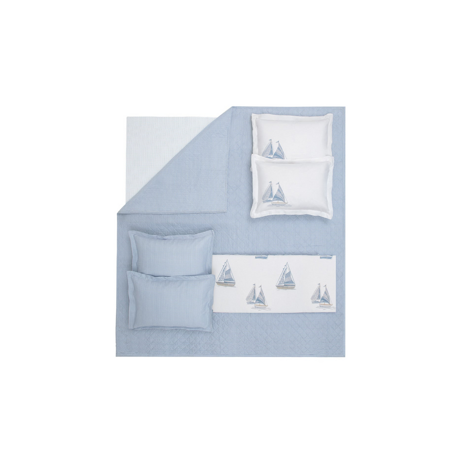 Cotton Bedspread Set Morian, with Throw, Fitted Sheet and Pillowcases, 170x230 cm