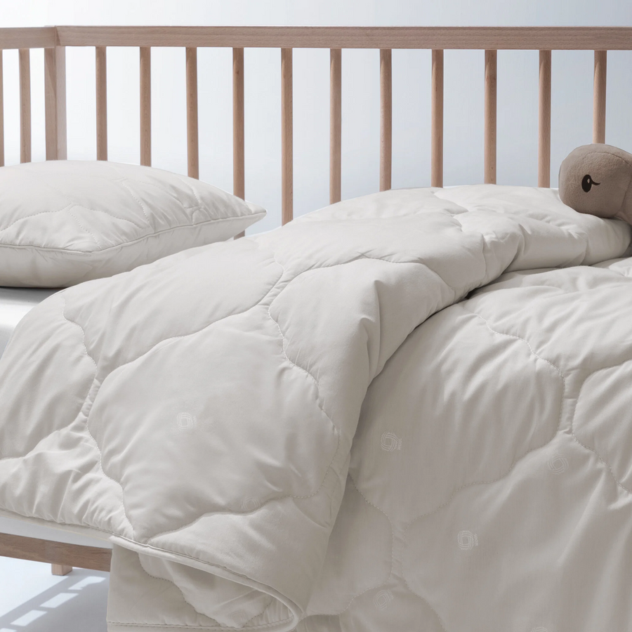 Vilnawashed Crib Quilt, Wool Filling, Winter, 100x150 cm