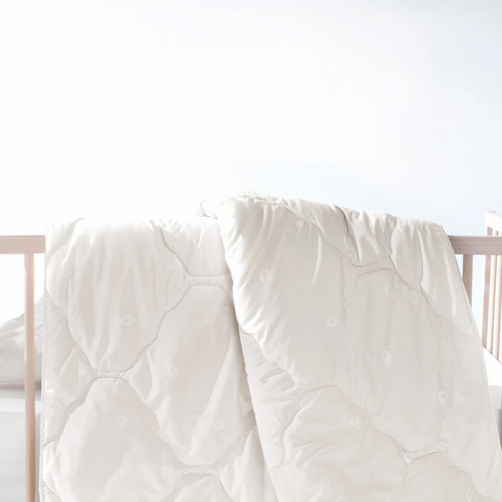 Vilnawashed Crib Quilt, Wool Filling, Winter, 100x150 cm