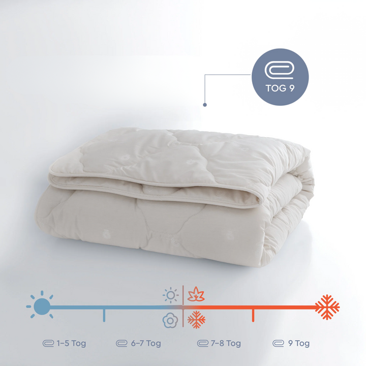 Vilnawashed Crib Quilt, Wool Filling, Winter, 100x150 cm