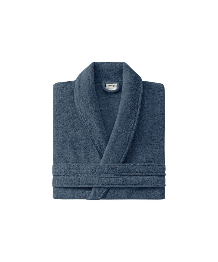 Classic Bathrobe Essentials, 100% Cotton Jersey, Navy, size S/M