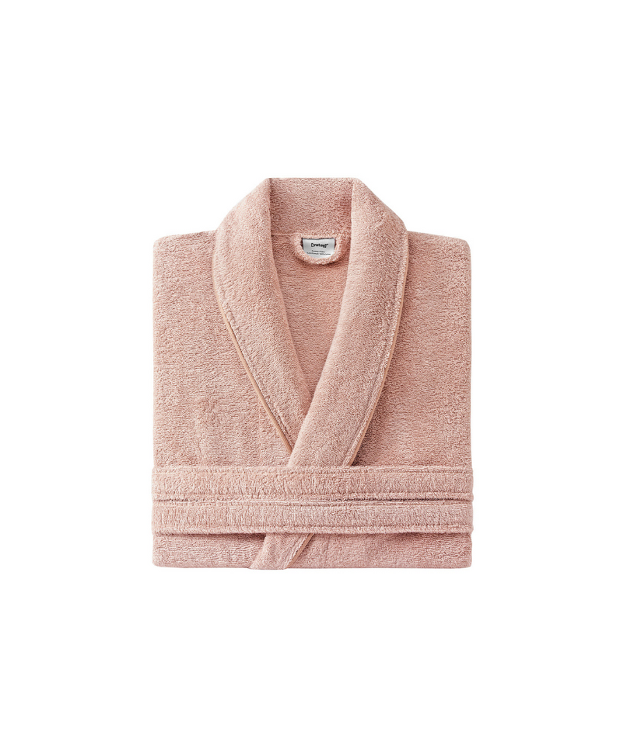 Classic Bathrobe Essentials, 100% Cotton Jersey, Pink, size L/XL