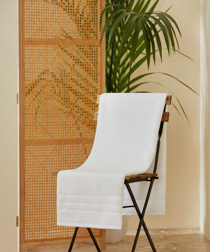 Cotton Towel Micro Touch, White, 100% Premium Cotton, 50x100 cm