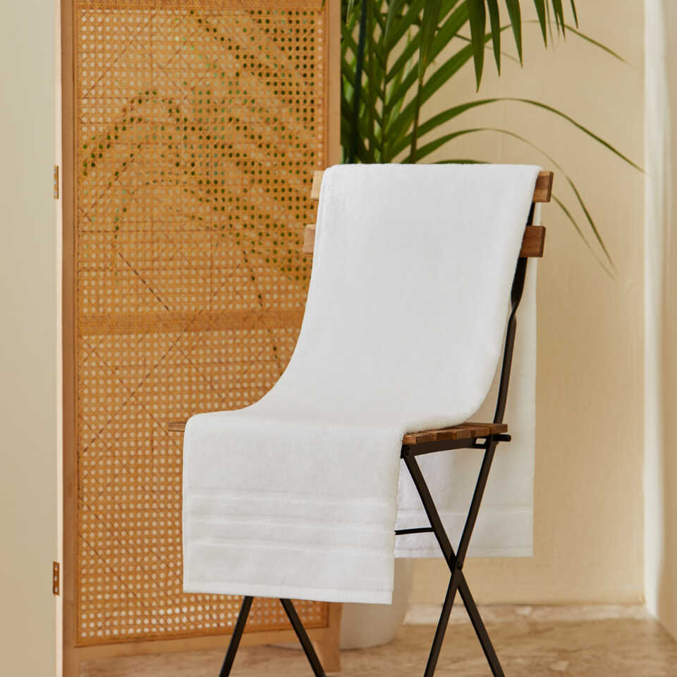 Cotton Towel Micro Touch, White, 100% Premium Cotton, 50x100 cm
