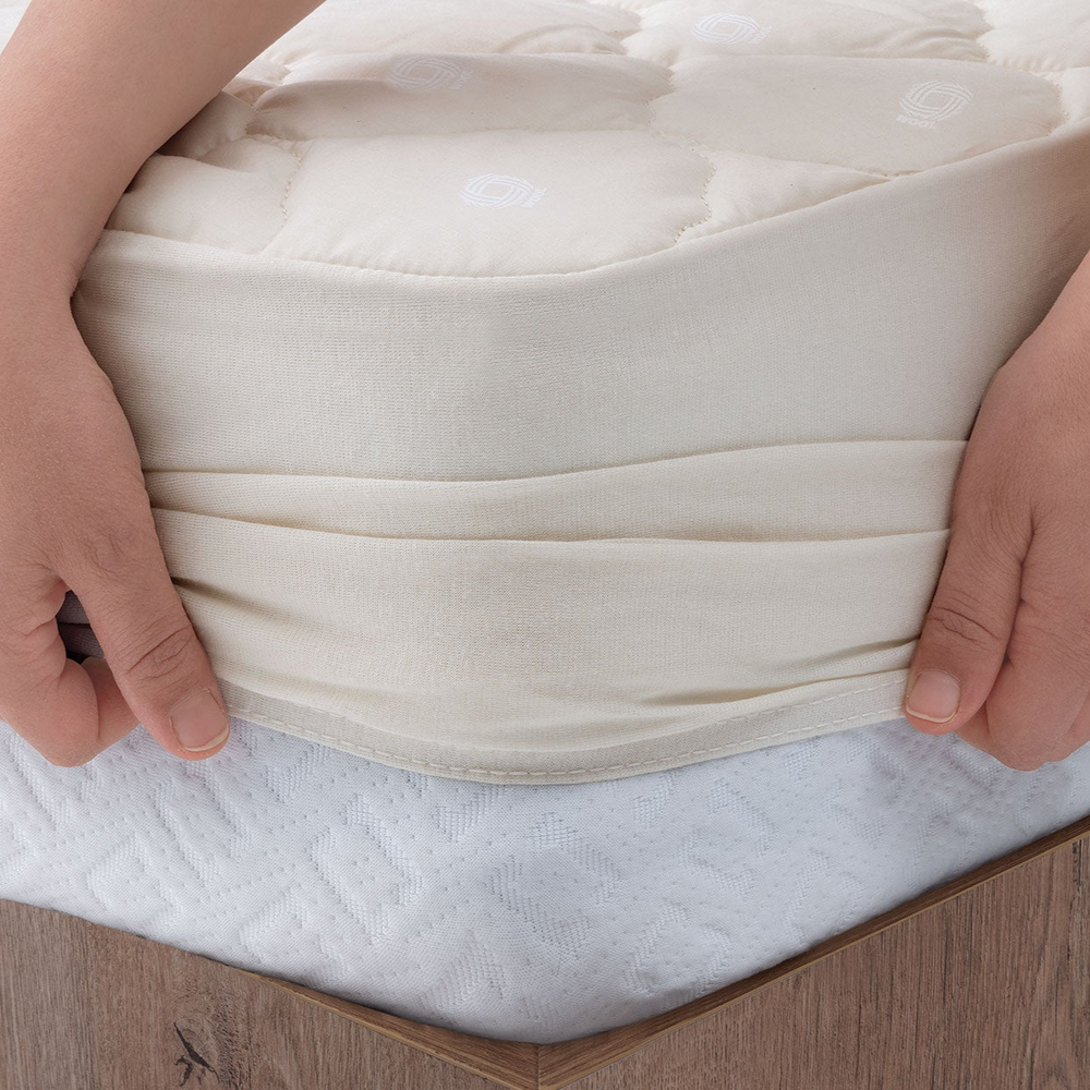 Vilnawashed Mattress Protector, with Wool Filling, Winter, 180x200 cm