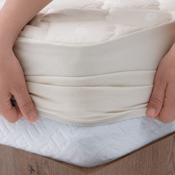 Vilnawashed Crib Mattress Protector, with Wool Filling, Winter, 60x120 cm