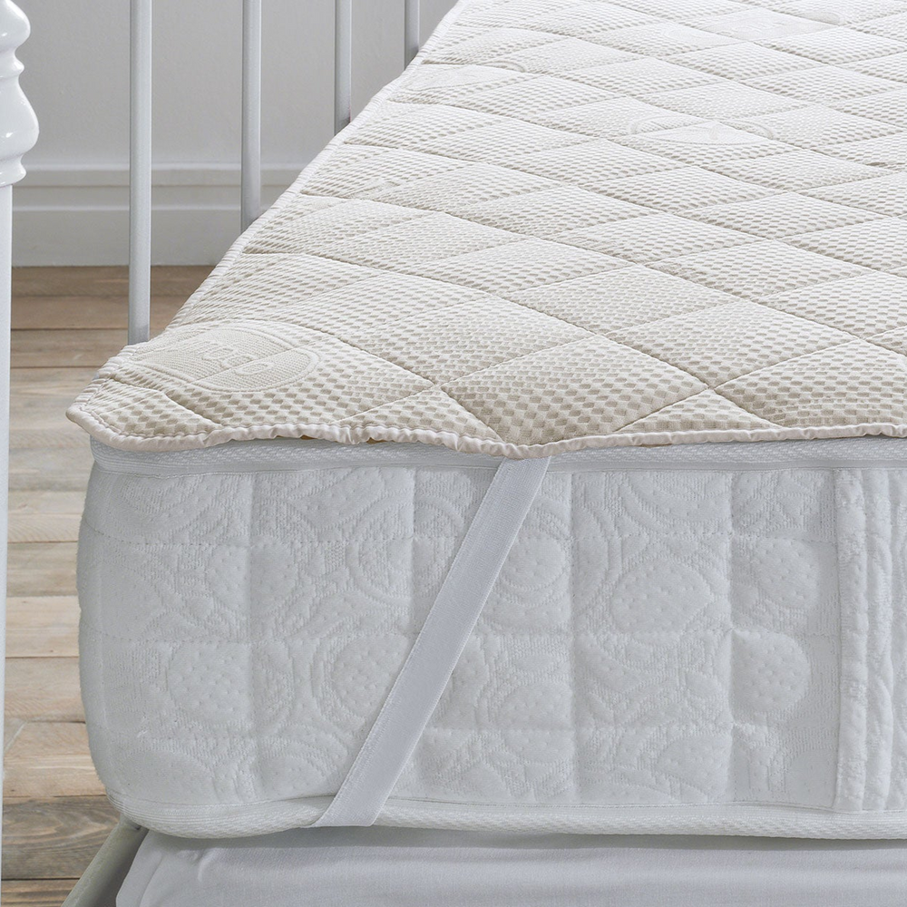 Mosquito Repellent Mattress Protector, bamboo-blended knitted fabric, 120x200 cm