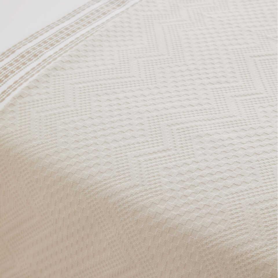Cotton Throw Blanket Chevron, Powder Pink, 200x220 cm