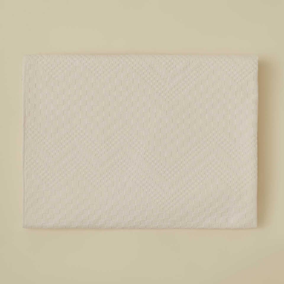 Cotton Throw Blanket Chevron, Powder Pink, 200x220 cm