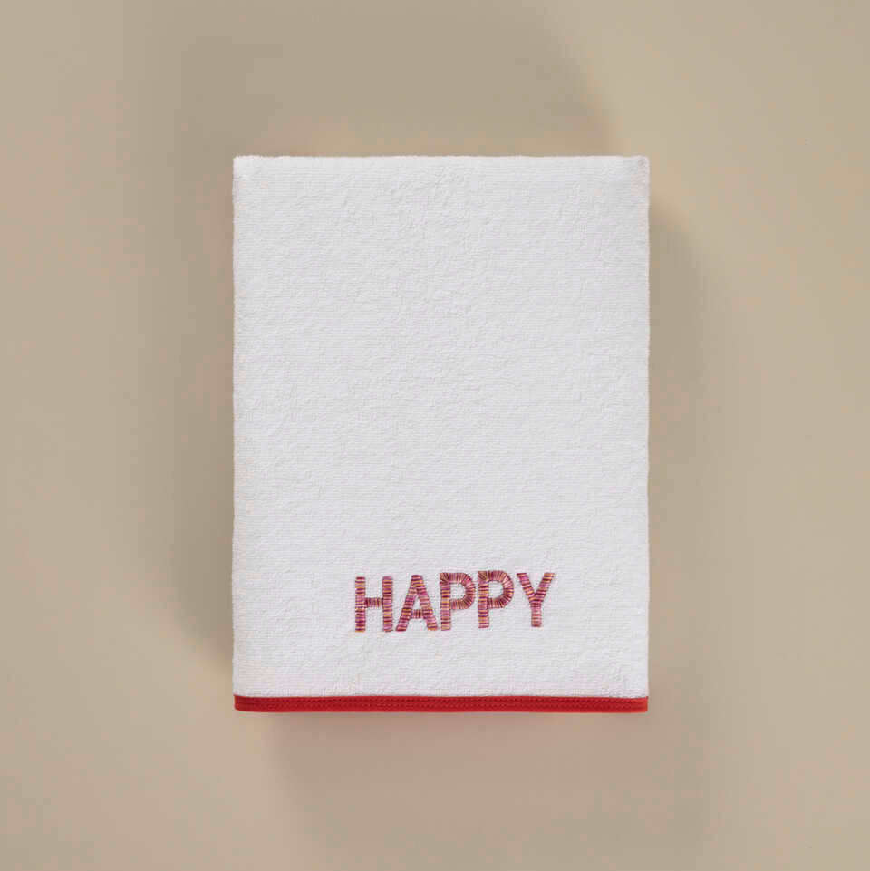 Organic Kids Towel Happy, 100% Organic Cotton, 50x90 cm