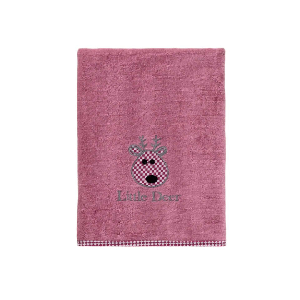 Organic Kids Towel Little Deer, 100% Organic Cotton, 50x90 cm
