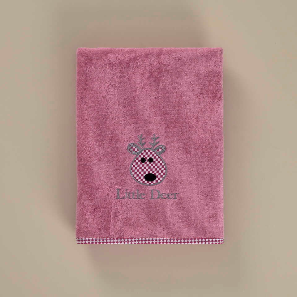 Organic Kids Towel Little Deer, 100% Organic Cotton, 50x90 cm