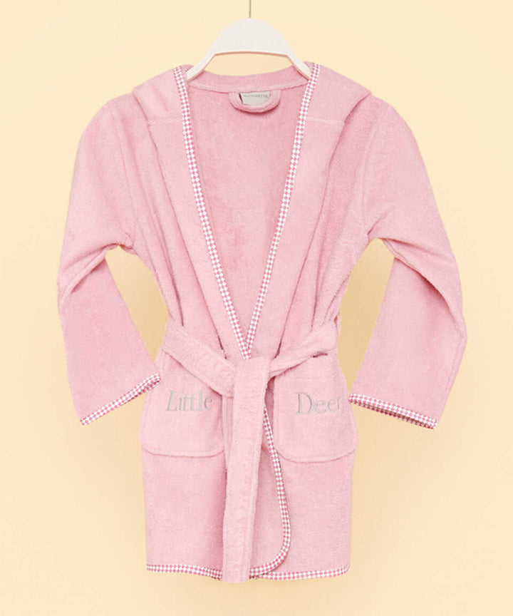 Organic Kids Bathrobe Little Deer, 100% Organic Cotton, age 2-4
