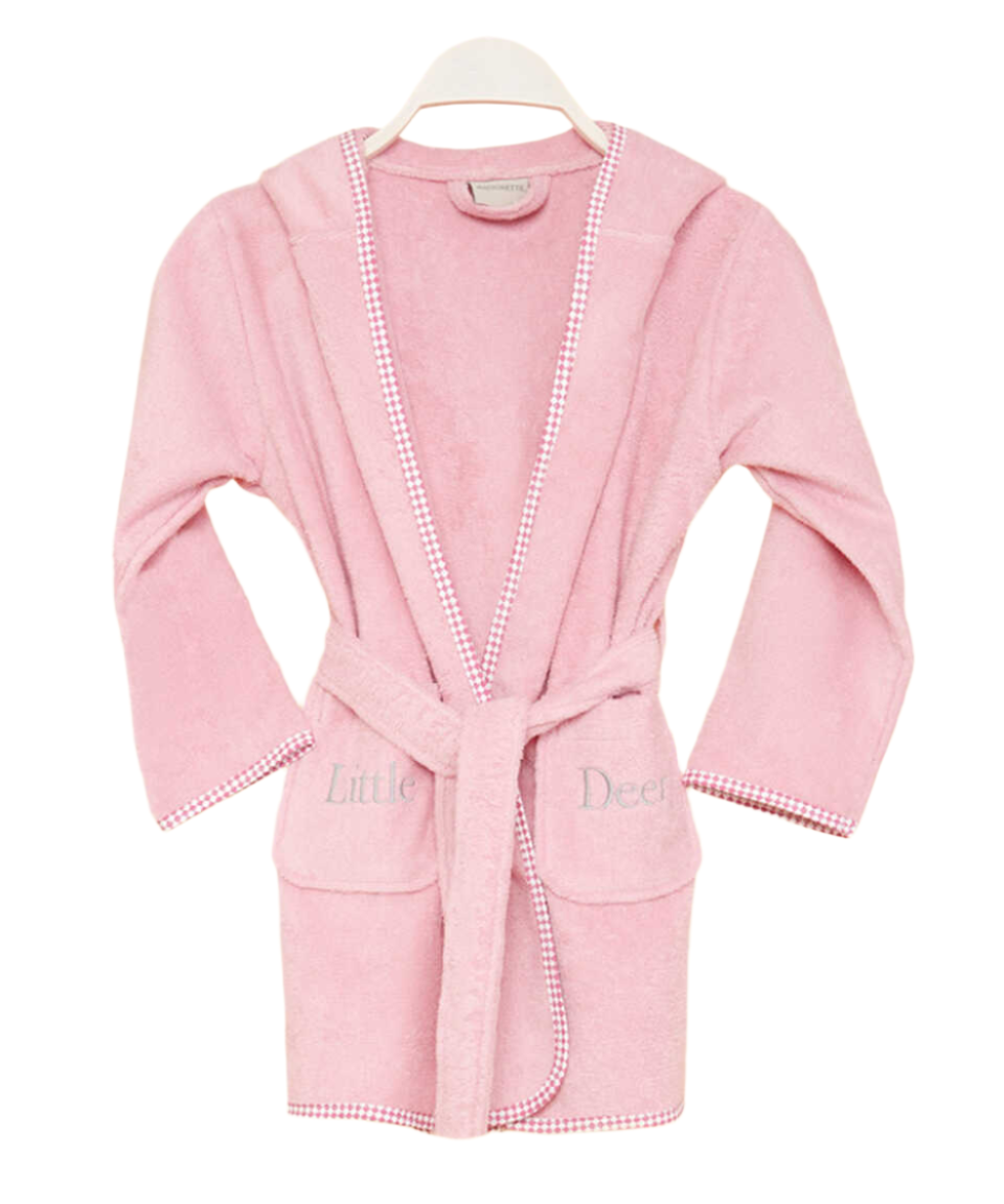 Organic Kids Bathrobe Little Deer, 100% Organic Cotton, age 2-4