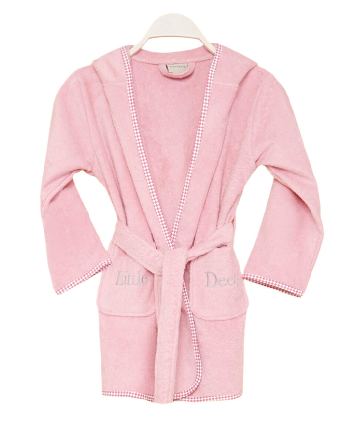 Organic Kids Bathrobe Little Deer, 100% Organic Cotton, age 2-4
