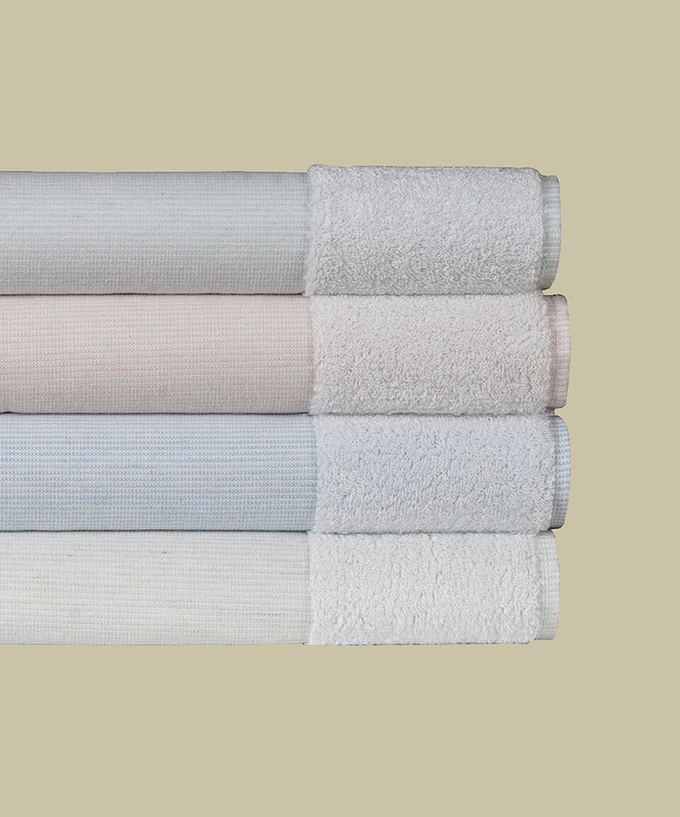 Linen Blend Bath Mat Kilyos, Mint, 50x85 cm