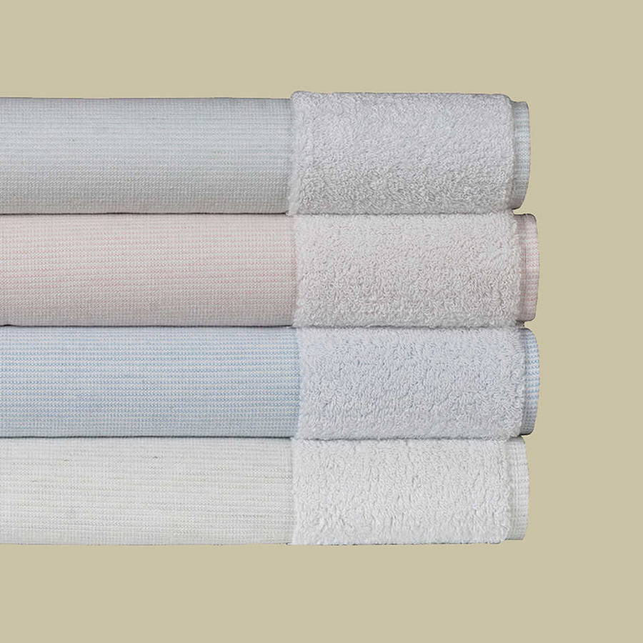 Linen Blend Bath Mat Kilyos, Pink, 50x85 cm